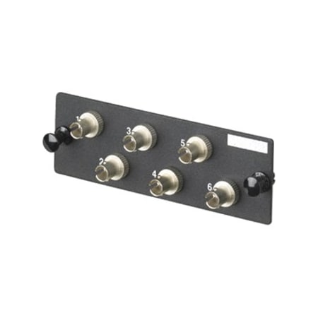 Panduit Port Panel, 1.38 in. H x 4.3 in. W x 1.16 in. L, Zirconia Ceramic FAP6WSTZ